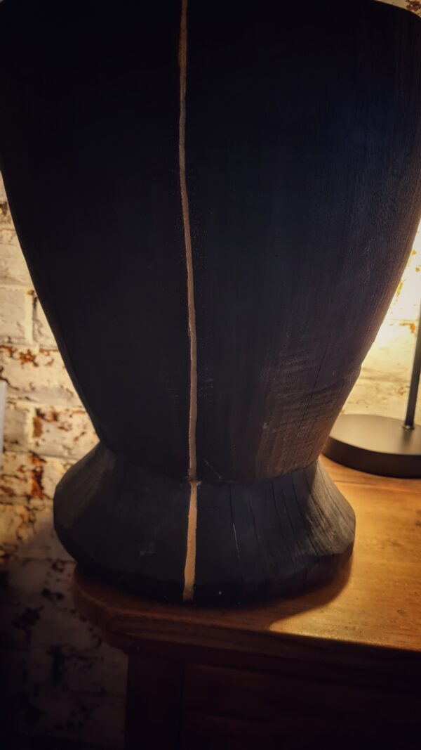 Vase en bois brûlé - Image 4